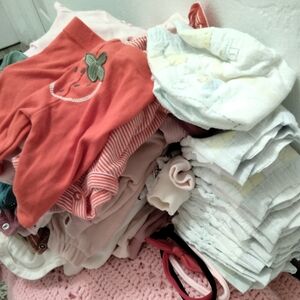 Carter's Newborn Girl Starter Lot Of 23 Pieces Plus Extras